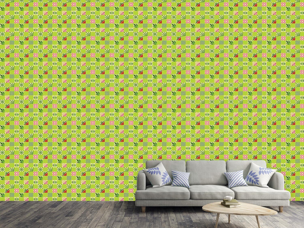 patterned-wallpaper-checked-bamboo-pattern