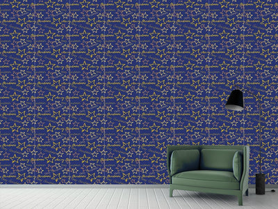 patterned-wallpaper-merry-christmas-blue