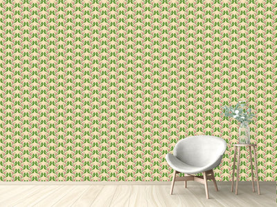 patterned-wallpaper-tendrils-with-pink