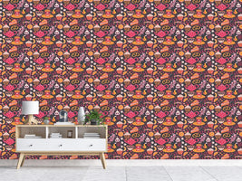 patterned-wallpaper-coffee-party-at-tiffanys