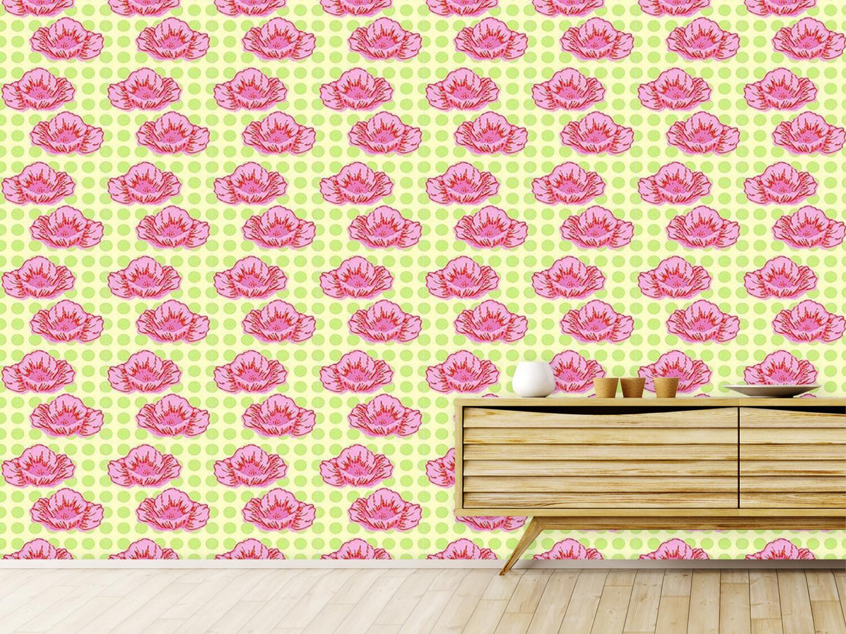 patterned-wallpaper-poppies-like-it-dotty-green