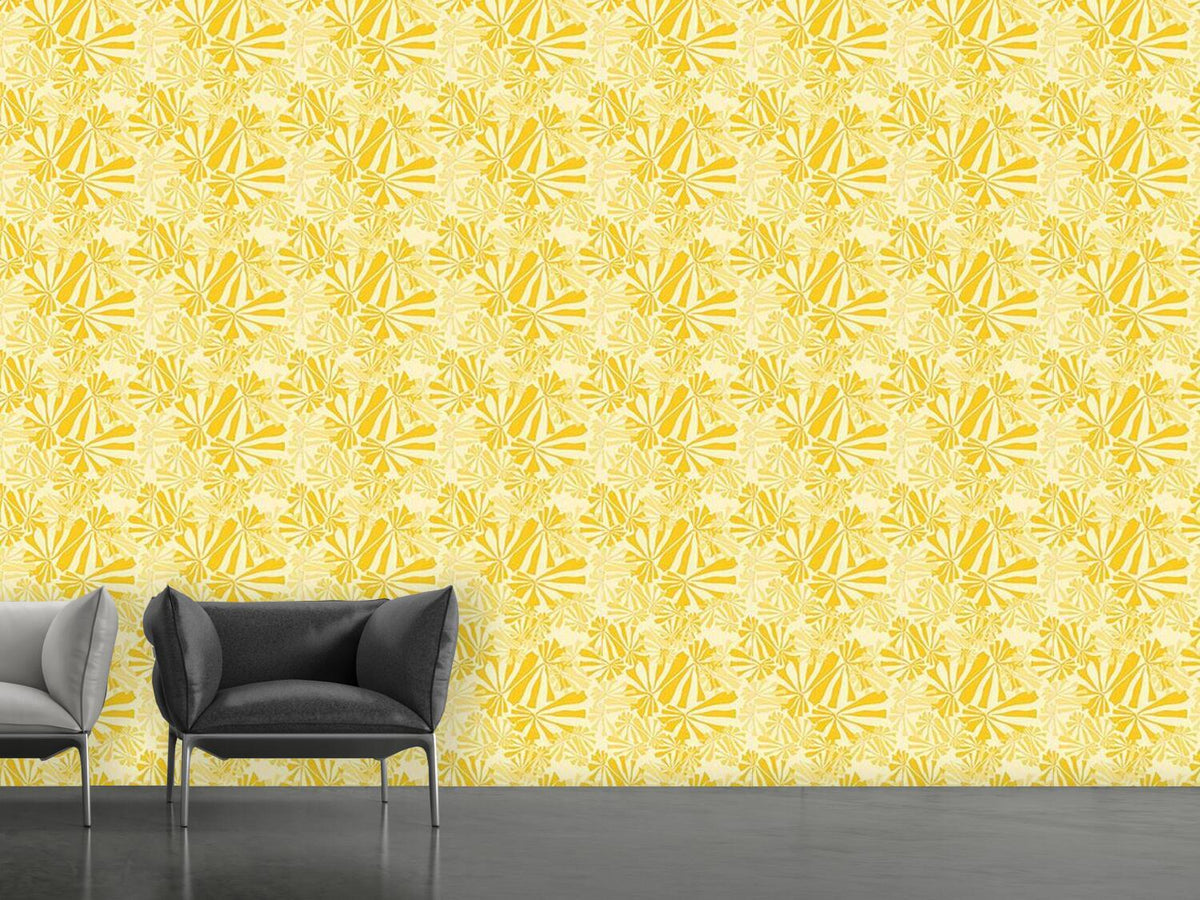 patterned-wallpaper-sunflower-burst