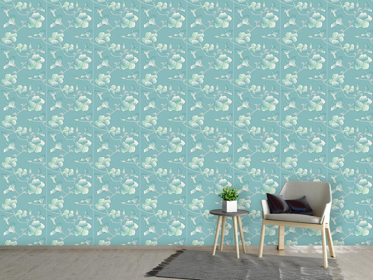 patterned-wallpaper-pastel-hibiscus