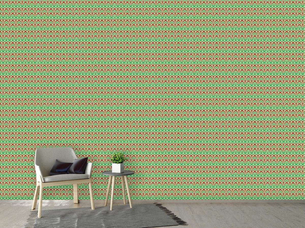 patterned-wallpaper-hearts-on-green