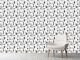 patterned-wallpaper-retro-in-black-and-grey