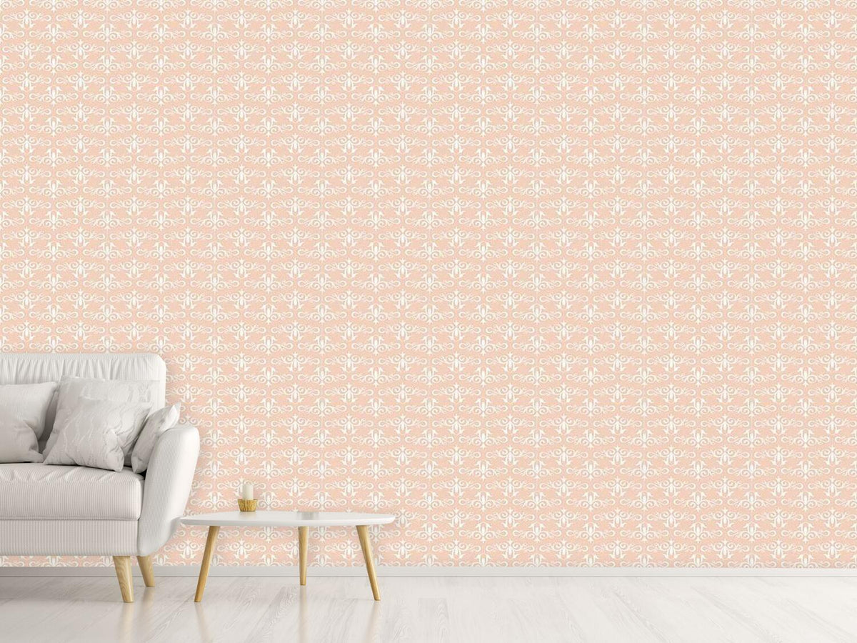 patterned-wallpaper-cinderella-rose