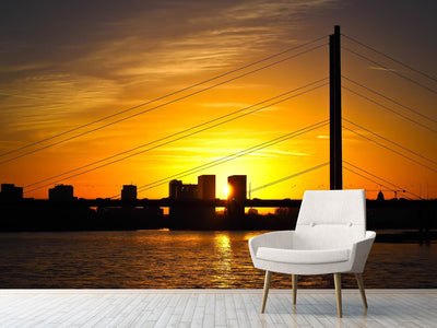 photo-wallpaper-skyline-dusseldorf-at-sunset