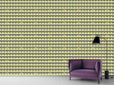 patterned-wallpaper-flowerpots-yellow