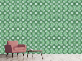 patterned-wallpaper-quatrefoil-green