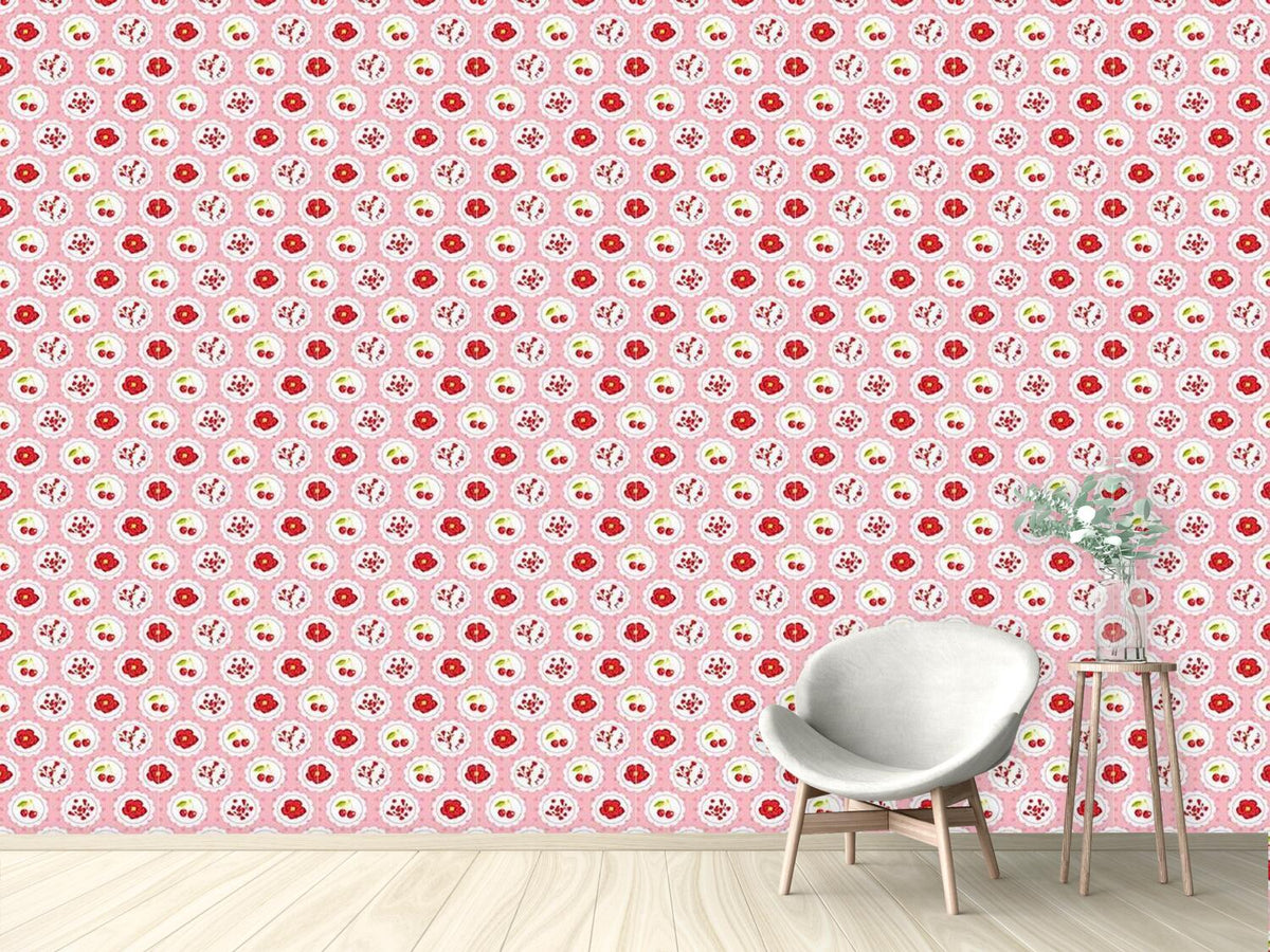 patterned-wallpaper-grannys-cherry-garden-pink