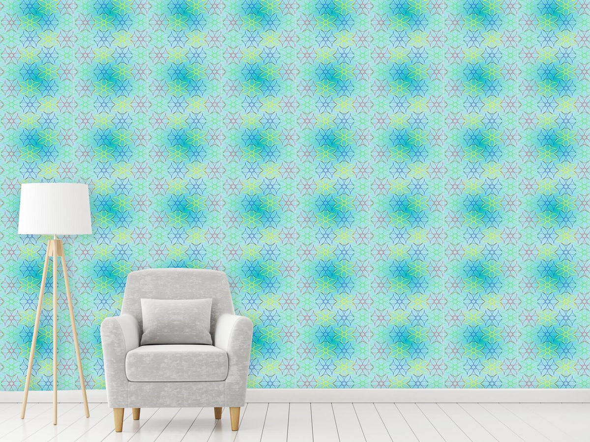 patterned-wallpaper-metal-floral