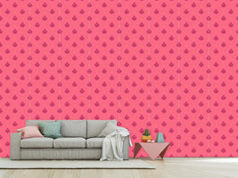 patterned-wallpaper-floral-splendor-on-polkadot