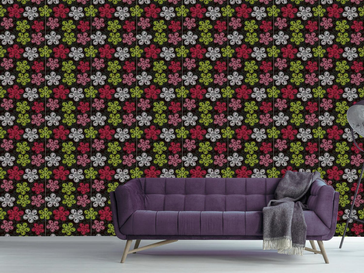 patterned-wallpaper-flower-art