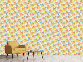 patterned-wallpaper-japanese-flower-circles