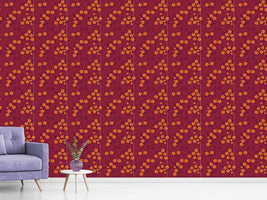 patterned-wallpaper-grape-leaf-romance