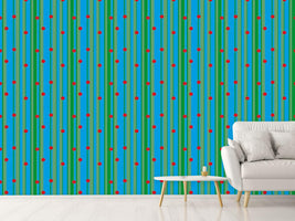 patterned-wallpaper-dots-on-stripes