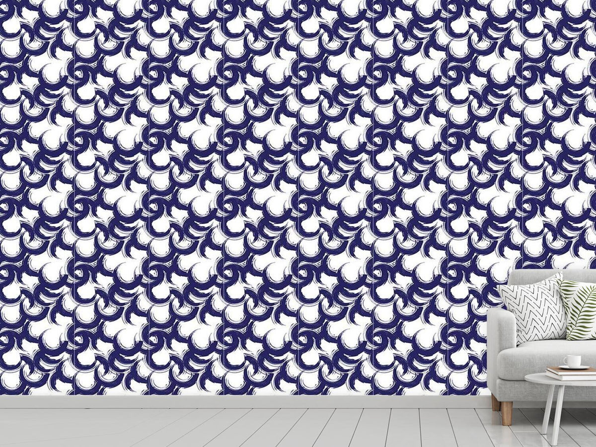 patterned-wallpaper-lively-painted-circles