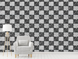 patterned-wallpaper-stars-on-the-chessboard