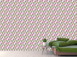 patterned-wallpaper-tulips-and-carnations-pink