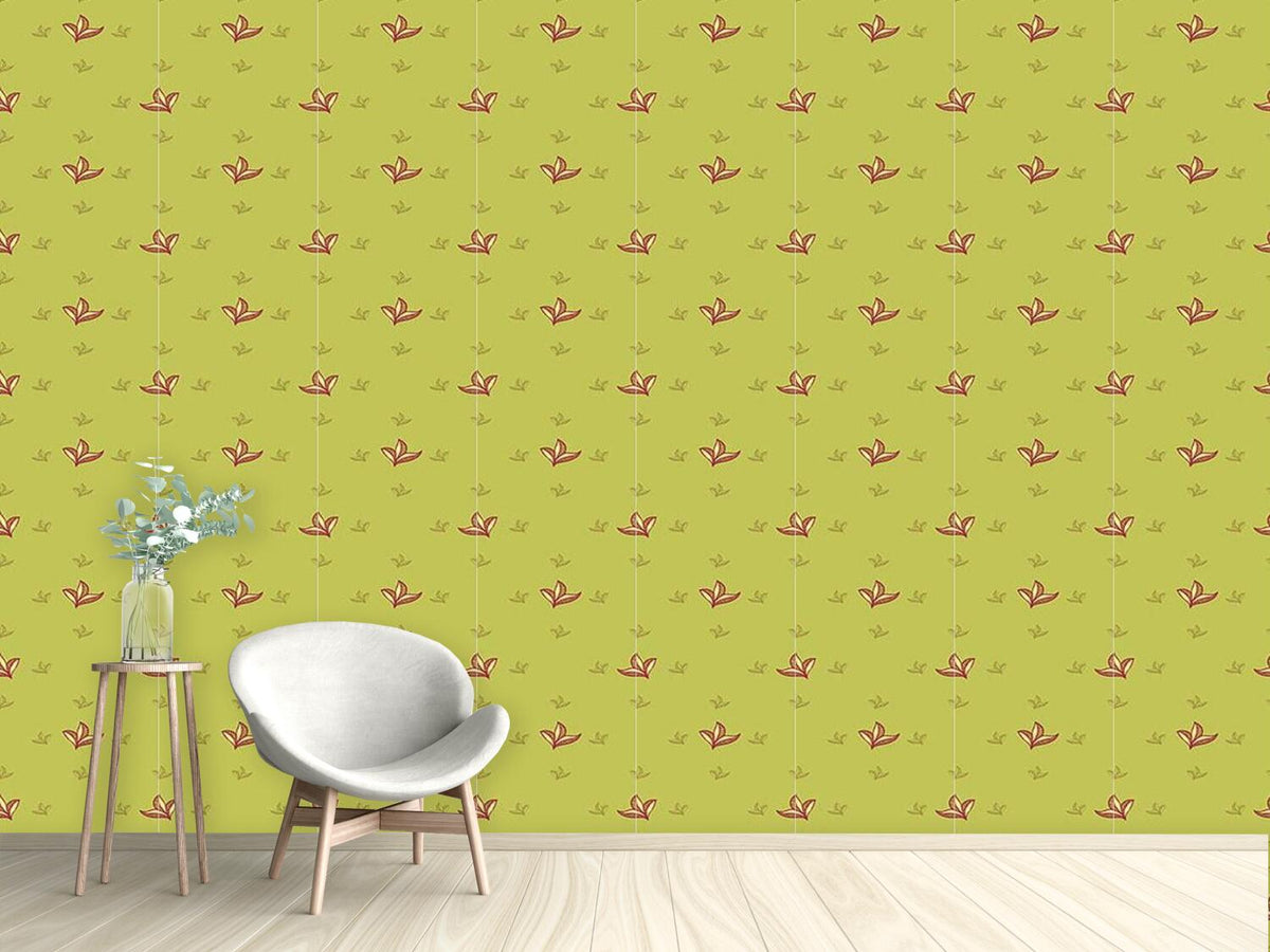 patterned-wallpaper-fresh-leaves