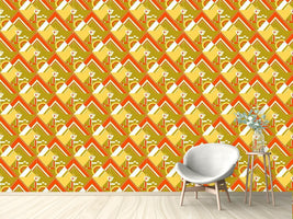 patterned-wallpaper-deco-triangles-gold