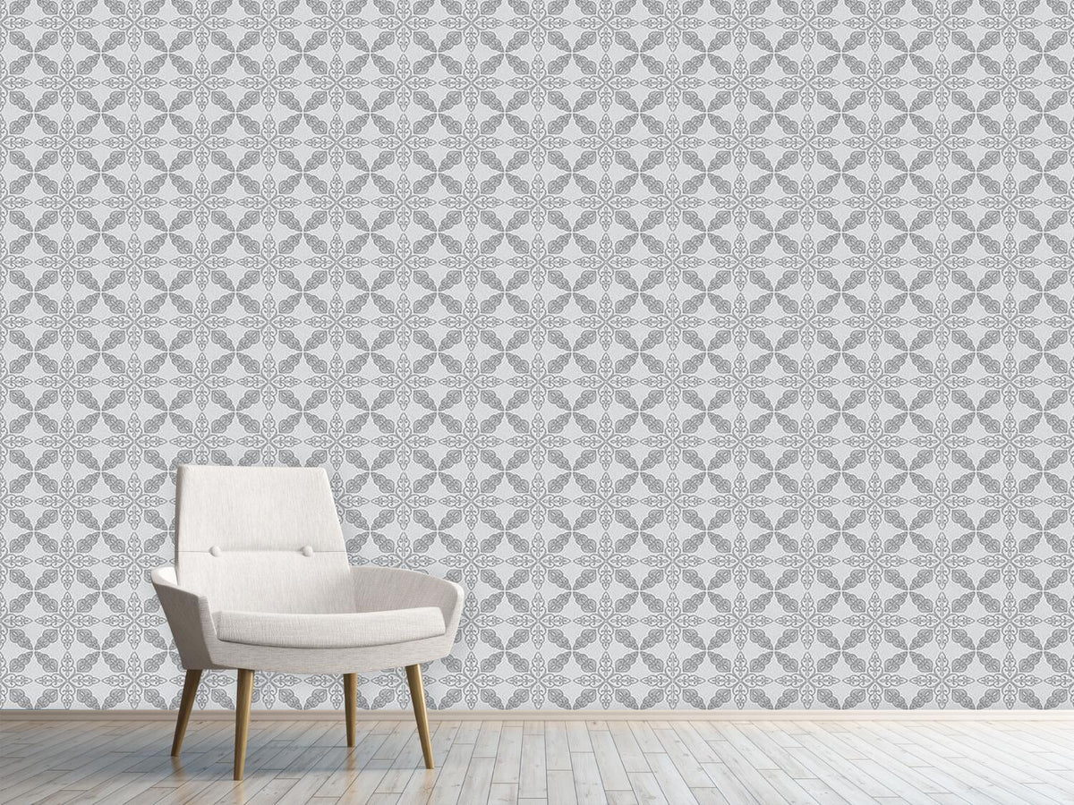 patterned-wallpaper-moroccan-grey