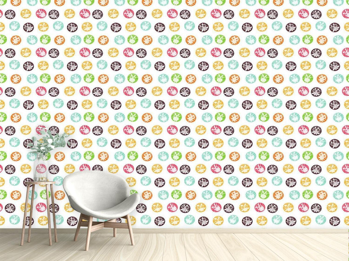 patterned-wallpaper-owls-vignettes