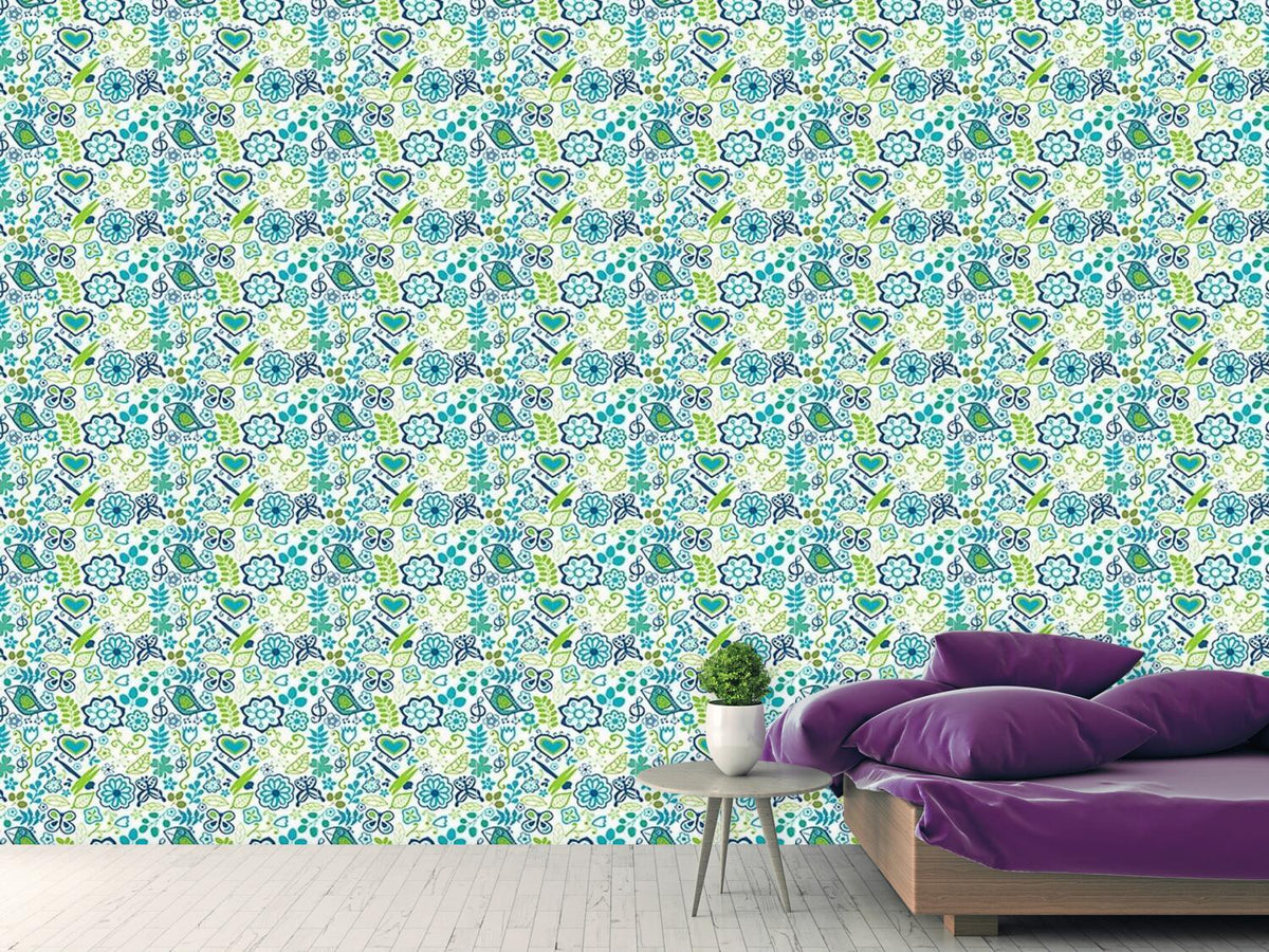 patterned-wallpaper-awakening-in-spring-gardens