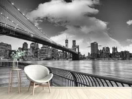 photo-wallpaper-skyline-black-and-white-photography-brooklyn-bridge-ny