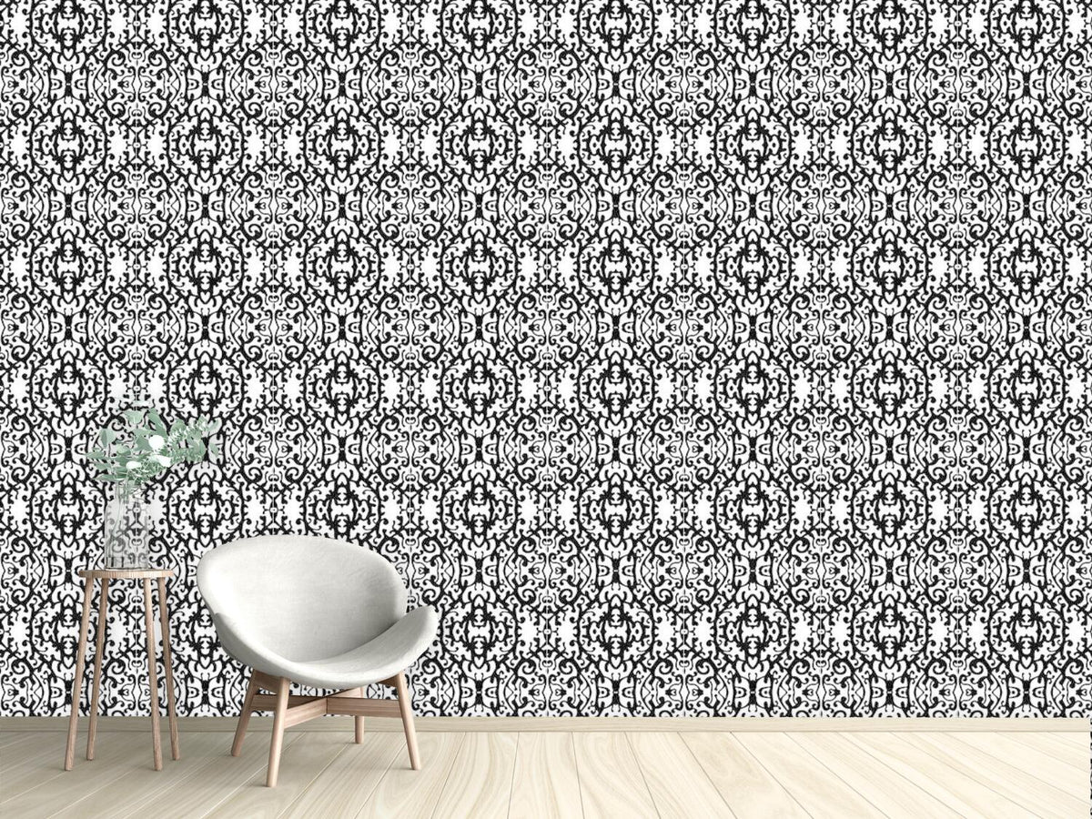 patterned-wallpaper-snow-white-silhouette