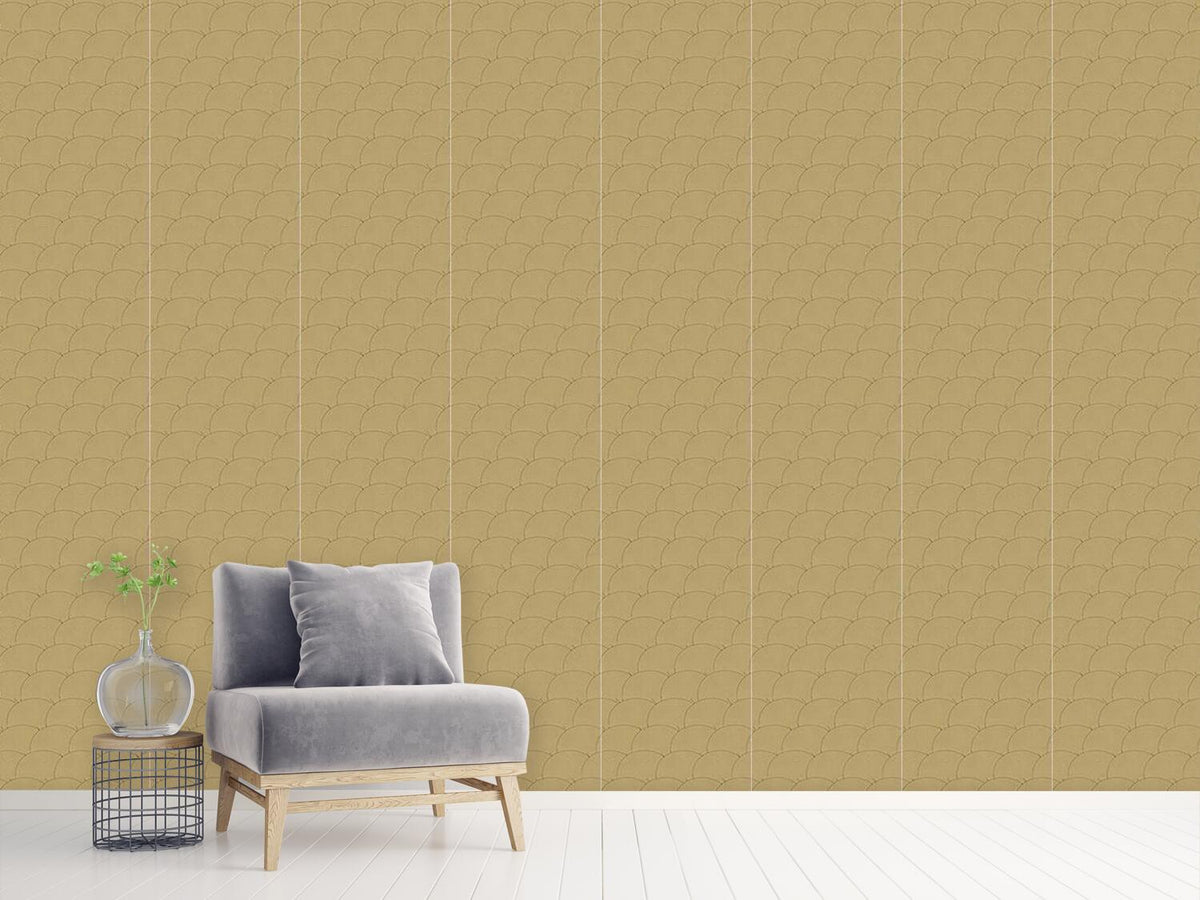 patterned-wallpaper-golden-circles