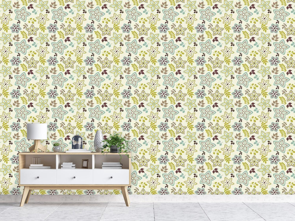 patterned-wallpaper-leaf-and-flower-are-harbingers-of-spring