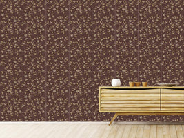 patterned-wallpaper-mistletoe-brown