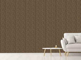 patterned-wallpaper-cinderella-brown