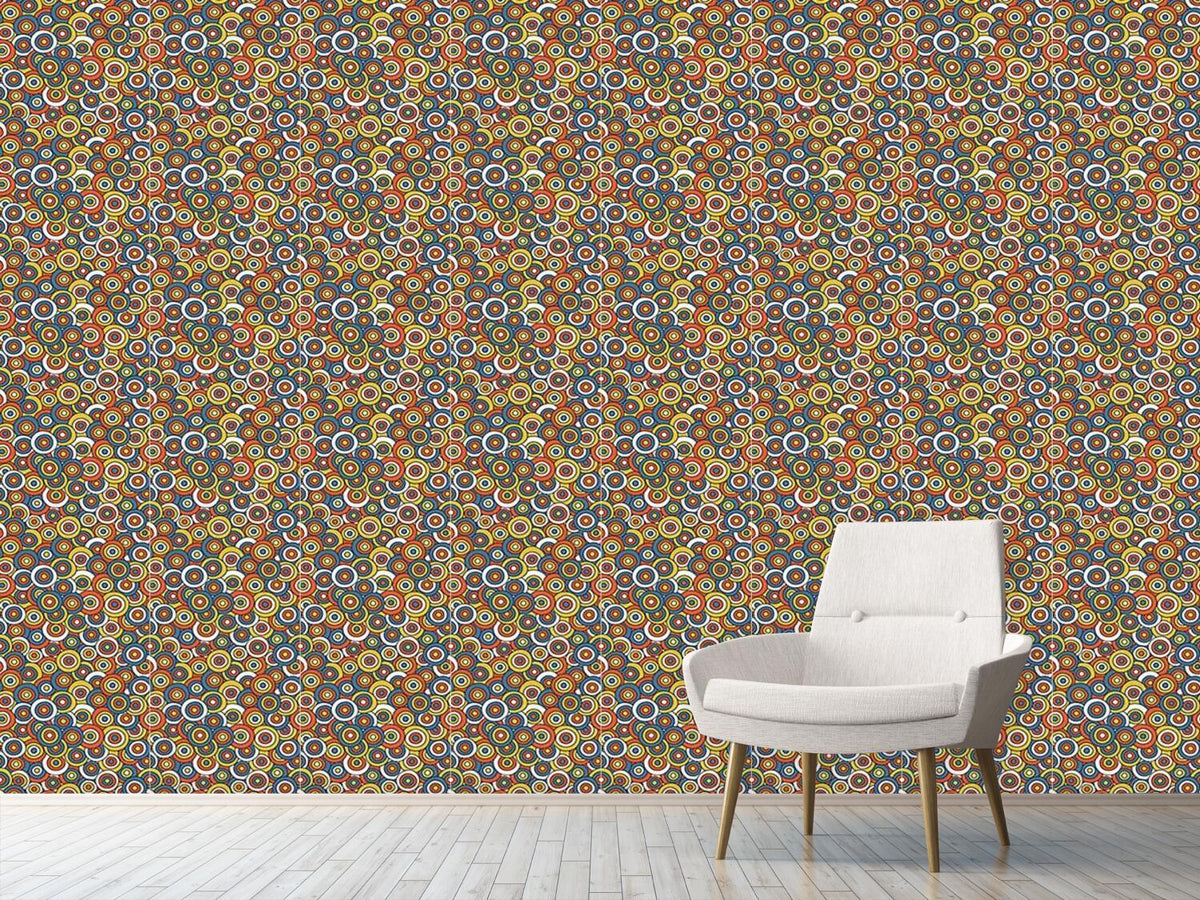 patterned-wallpaper-circles-on-circles