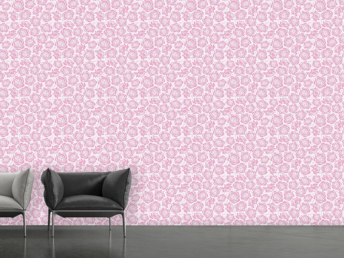 patterned-wallpaper-rose-blossoms-lilac