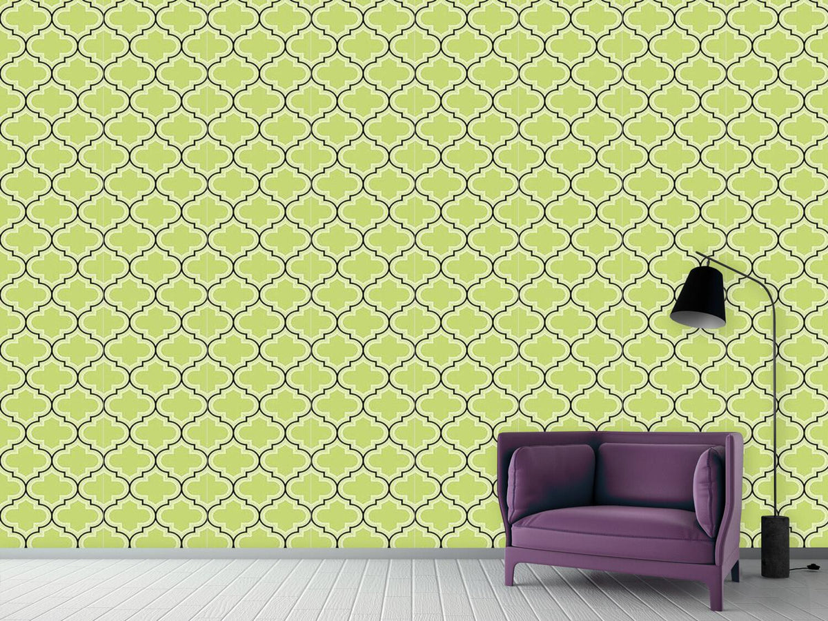 patterned-wallpaper-retro-morocco-green