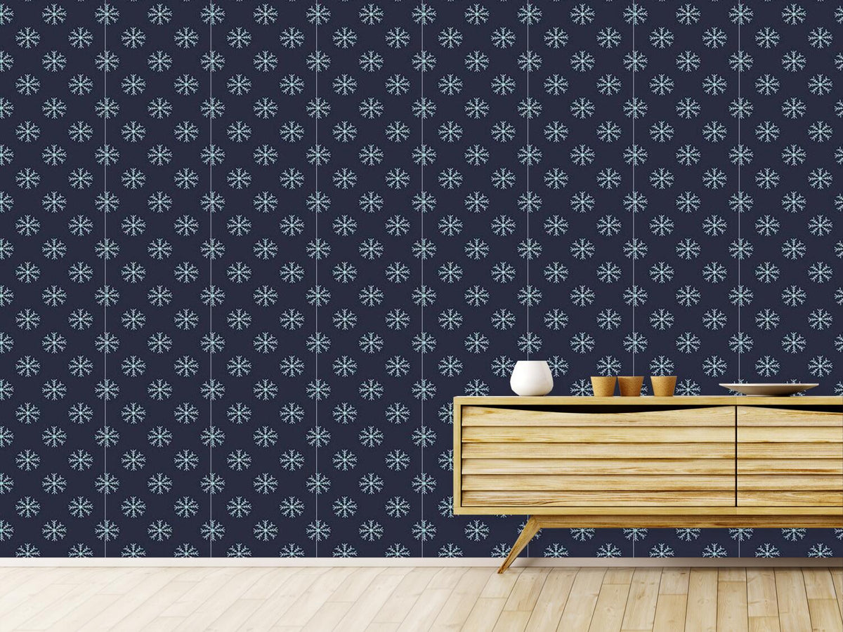 patterned-wallpaper-snow-is-falling