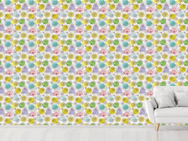 patterned-wallpaper-doodle-blossoms