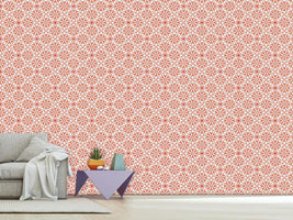 patterned-wallpaper-orange-flowers