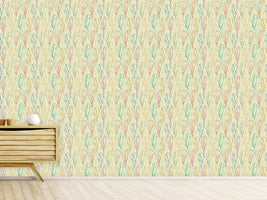 patterned-wallpaper-feathers-handdrawn