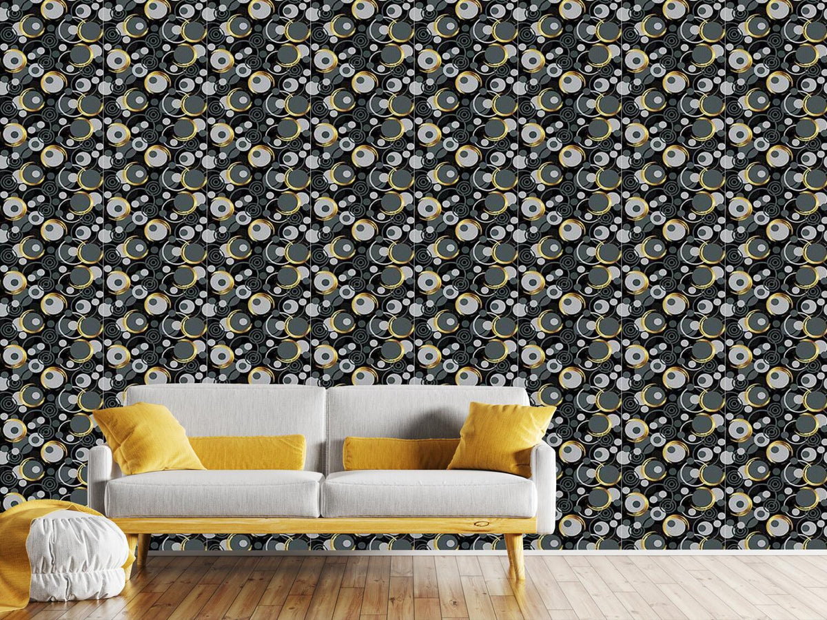 patterned-wallpaper-tangled-circus-with-golden-glow