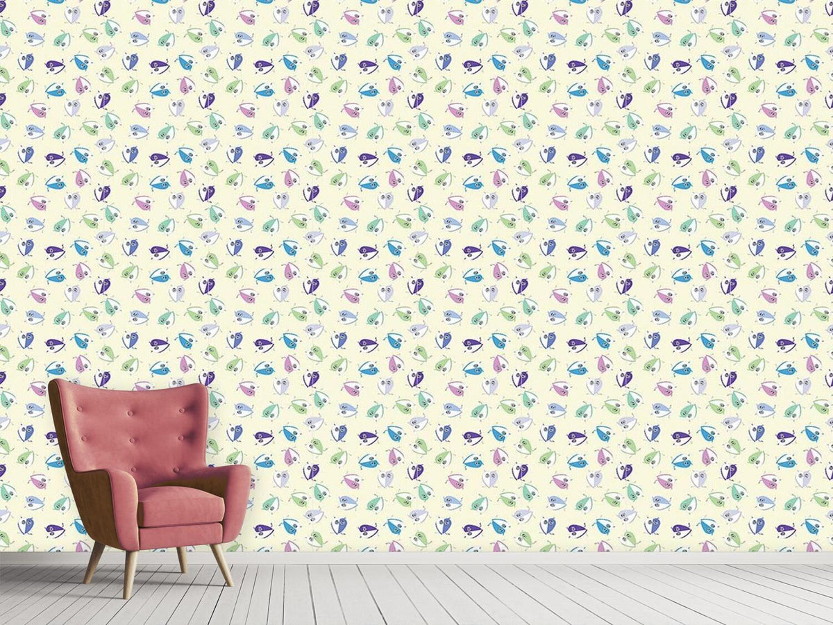 patterned-wallpaper-owls-with-heart