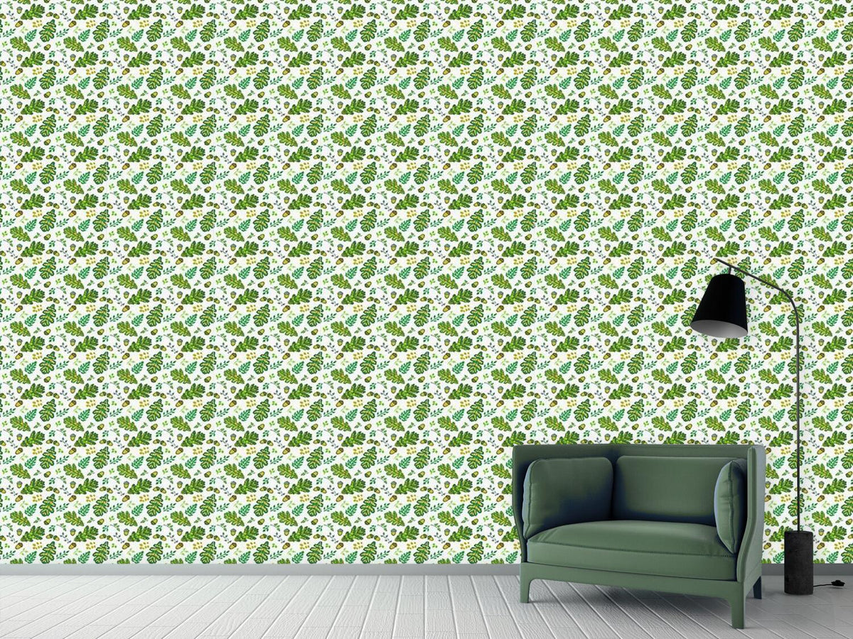 patterned-wallpaper-acorn-and-leaf-in-the-prague-spring