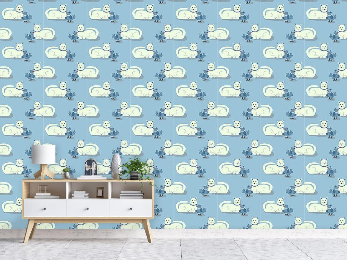 patterned-wallpaper-animal-friends