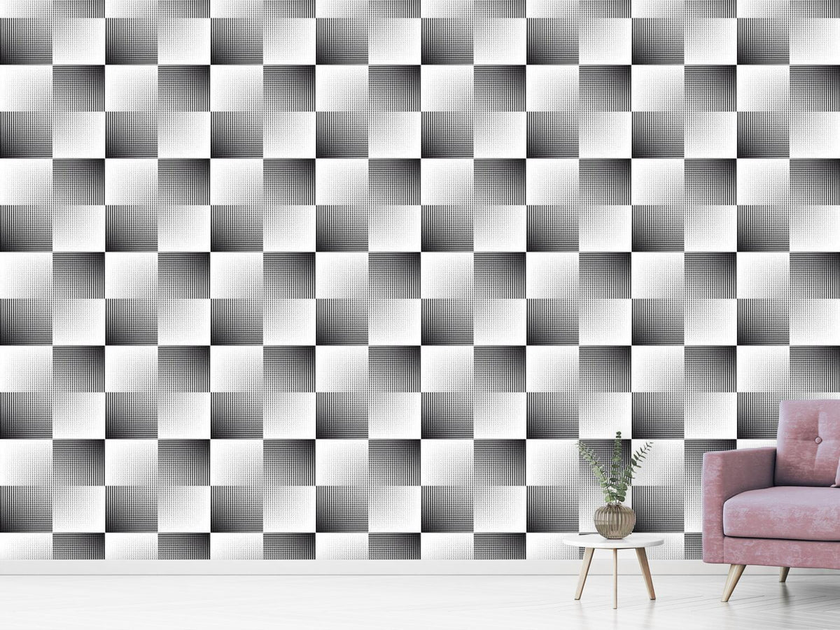 patterned-wallpaper-chess-board-in-the-net