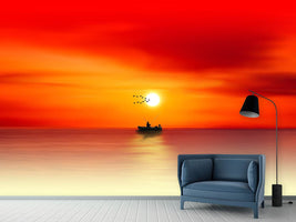 photo-wallpaper-a-fisherman-in-the-sunset