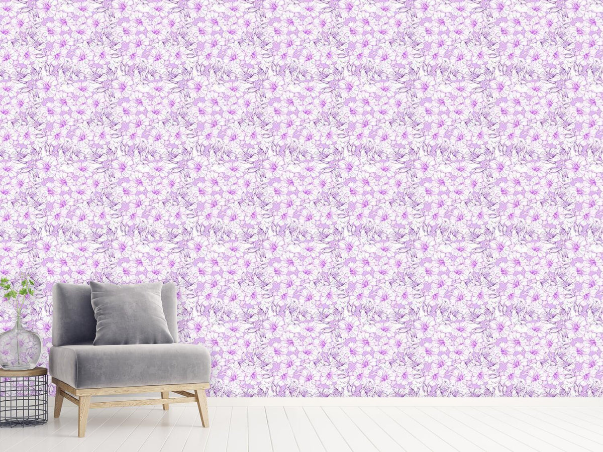 patterned-wallpaper-hibiscus-splendor