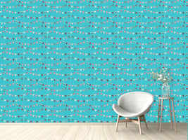 patterned-wallpaper-garlands-on-polkadots