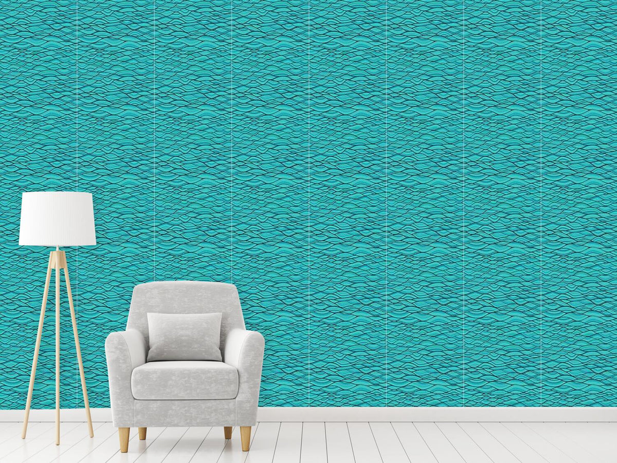 patterned-wallpaper-wavy-arcs